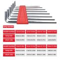 8pcs Allen Wrench Metric Wrench Inch Wrench L Wrench Size Allen Key Short Arm Tool Set Easy To Carry In The Pocket 2025. 