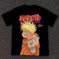 Japanese Anime Naruto Retro Printing Style Diverse 2026 Summer Fashion for Men Women Pure Cotton Street Y2K T-shirt. 