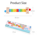 Children Wooden Math Arithmetic Learning Toys Montessori Teaching Addition Ruler Educational Number Toys For Kids Teaching Aids. 