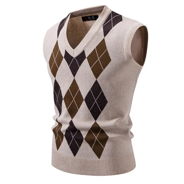 New%20Mens%20Argyle%20Knitwear%20Vest%20V%20Neck%20Sleeveless%20Casual%20Slim%20Fit%20Pullover%20Knitted%20Sweater%20Outdoor%20Streetwear%20Casual%20Tank%20Tops%20-%20Image%203