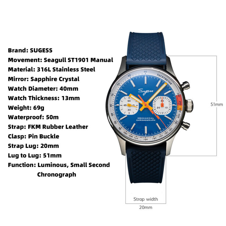 Sugess%20Pilot%20Watch%20with%20Seagull%20Movement%20Swanneck%20Wristwatch%20Mechanical%20Chronograph%20Sappire%20Crystal%20%20Limited%20Racing%201963%20-%20Image%207