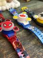 Cartoon Character watches , Fidget spinner with light watches for children , silicon belt for boys and girls. 