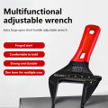 5/6/8 Inch Lightweight Adjustable Wrench Large Opening Short Handle Multi-Function Mini Wrench Plumbing Pipe Bathroom Tools. 