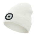LED Lighted Beanie Hat USB Rechargeable Unisex Warm Winter Knitted Cap Headlamp Flashlight For Night Running Cycling. 