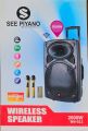 See Piyano 12 " Trolley Speaker With Two Wireless Mics. 