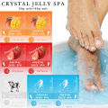 Crystal mud foot bath salt 115g hydrotherapy foot soak foot care jelly spa exfoliating foot bath home ocean strawberry mangomilk. 
