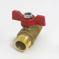 1/2"Garden Hose Shut Off Valve Full Flow Heavy Duty Brass External Butterfly Valve Right Angle Valve Threaded Water Heater Valve. 