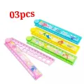 Cute Adjustable Multicolored 12"{01 Feet}Straight Ruler Drawing cute Funny for School, Office Supply. 