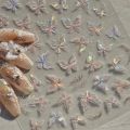 Gold Silver Butterfly New Bronzing High Quality Adhesive Gilded Nail Stickers Nail Art Decorations Nail Decals Design T-2559.
