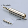 JCD 2PCS Aux Cable Converter 3.5mm to 2.5mm / 2.5mm to 3.5mm Audio Adapter Stereo Headphone Amplifier Microphone Jack.