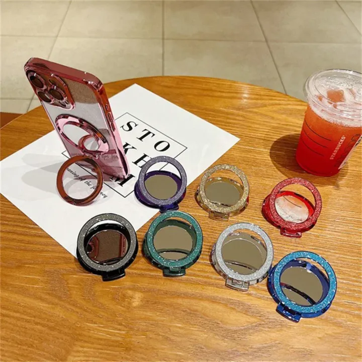 Glitter%20Magnetic%20Ring%20Bracket%20Support%20Wireless%20Charging%20For%20Magsafe%20Mirror%20Stand%20Holder%20Compatible%20For%20iPhone%20Case%20Accessories%20-%20Image%202