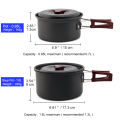Widesea Camping Cookware Set Outdoor Pot Tableware Kit Cooking Water Kettle Pan Travel Cutlery Utensils Hiking Picnic Equipment. 
