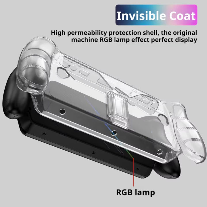 TPU%20Handheld%20Game%20Console%20Case%20Transparent%20Shockproof%20Protective%20Shell%20Ergonomic%20with%20Kickstand%20for%20ROG%20Xbox%20Ally/Ally%20X%20-%20Image%205