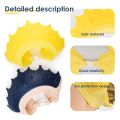 Baby Shower Cap, Shower Cap for Kids 0-9 Years, Adjustable Silicone Crown with Eye & Ear Protection, Waterproof Bathing Hat for Washing Hair. 