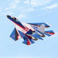 Hot Play Electric Aircraft Fighter Su-27 Foam Hand Throwing Unmanned Glider Fighter - RC Plane Flight Simulation Toy, Engineering Play Set, STEM Educational Toy, Rechargeable Flying Aeroplane with USB Chargeable Batteries, Realistic Su-27 Fighter Jet Mod. 