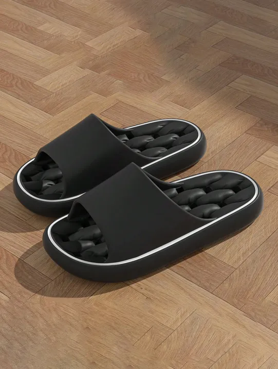 Couple%20Style%20Spring%20and%20Summer%20Eva%20Soft%20Thick-Soled%20Hollow-Out%20Honeycomb%20Massage%20Pattern%20Indoor%20Bathroom%20Outdoor%20Leisure%20Comfortable%20Slide%20Slippers%20for%20Men%20and%20Women%20-%20Image%202