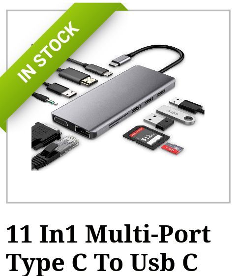 11 In1 Multi-Port Type C To Usb C 4k Hdmi Adapter Usb Hub Netflix ...