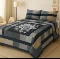 Embroidered Patch Work King Size BedSheet - High Quality - Cotton Satin Double Bedsheet Embroided - Galaxy Bedding. 