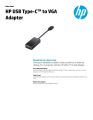 HP Type C to VGA Cable Adapter Type C USB 3.1 Cable Connector VGA Converter for Phone Laptop Tablet. 
