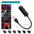 Led Halloween Moon Lamp USB Projector Night Light Christmas Holiday Ornaments for Ceiling Wall Atmosphere Mood Light Adjustable. 