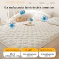 Microfiber Quilted Mattress Protector Antibacterial Anti-mite, Soft Breathable, Fitted Elastic Cover Fits 5-28cm Mattresses.