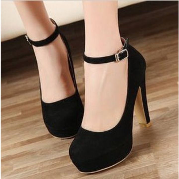 Large%20Size%2042%20%20Super%20High%20Heels%20Shoes%20for%20Women%20Ankle%20Buckle%20Chunky%20Platform%20Pumps%20Woman%20Black%20Flock%20Square%20Heel%20Party%20Shoes%20-%20Image%202