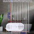Transparent Bathroom Shower Curtain PEVA Waterproof Bathtub Curtains Easy Clean Wipe  Mildew Proof Shower Curtains with Hooks. 