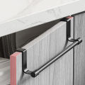 Towel Rod Steel Metal Wire Over Cabinet Towel Rack Storage Organizer Bathroom Door Hanging Towel Rack Punch-free Rag Hanger. 