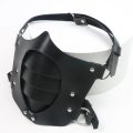 Gothic Punk Leather Mask Motorcycle Haze Face Mask Adult Games Cosplay Party Half Mask. 