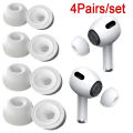 4 Pairs Silicone Replacement Ear Tips Compatible For s Air Pods Pro 1 2 Reducing Noise In-Ear Eartips Accessories XS/S/M/L. 