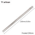 Tiartisan Titanium Camping Tableware Ultralight Portable 195mm/ 230mm Hollow Chopsticks Cutlery For Outdoor Hiking Backpacking. 