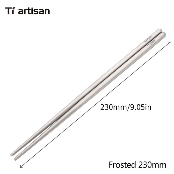 Tiartisan%20Titanium%20Camping%20Tableware%20Ultralight%20Portable%20195mm/%20230mm%20Hollow%20Chopsticks%20Cutlery%20For%20Outdoor%20Hiking%20Backpacking%20-%20Image%206