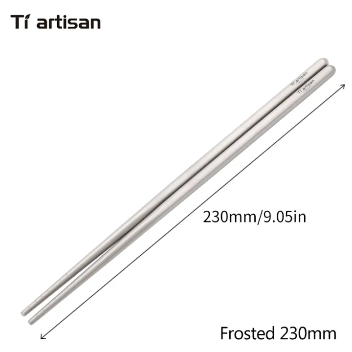 Tiartisan%20Titanium%20Camping%20Tableware%20Ultralight%20Portable%20195mm/%20230mm%20Hollow%20Chopsticks%20Cutlery%20For%20Outdoor%20Hiking%20Backpacking%20-%20Image%206
