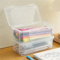 1pc Lightweight Translucent Pencil Case: Big Capacity & Frosted Design - Perfect For School Supplies, Student Pencil Case, Pract.