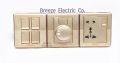 Need Gang Switch Premier Standard Value Pack: 4 Gang+ Fan Dimmer+13A 5 pin Multi Socket+3 gang Plastic Back Cover.. 