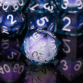 Butterfly Dice Liquid Core DND Dice Set, Sharp Edged Dice for Dungeons and Dragons, Handmade RPG Resin Dice, RPG D&D Dice. 