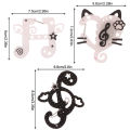 Cute Musical Note Carabiner Keychain Cute Acrylic Bag Pendant Backpack Decoration DIY Accessories Holiday .