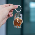 Creative Italian Brainrot Animals Keychains Funny Sigma Skibidi Rizz Cat Silly Meme Keyrings Fans Gifts 2D Flat Acrylic. 