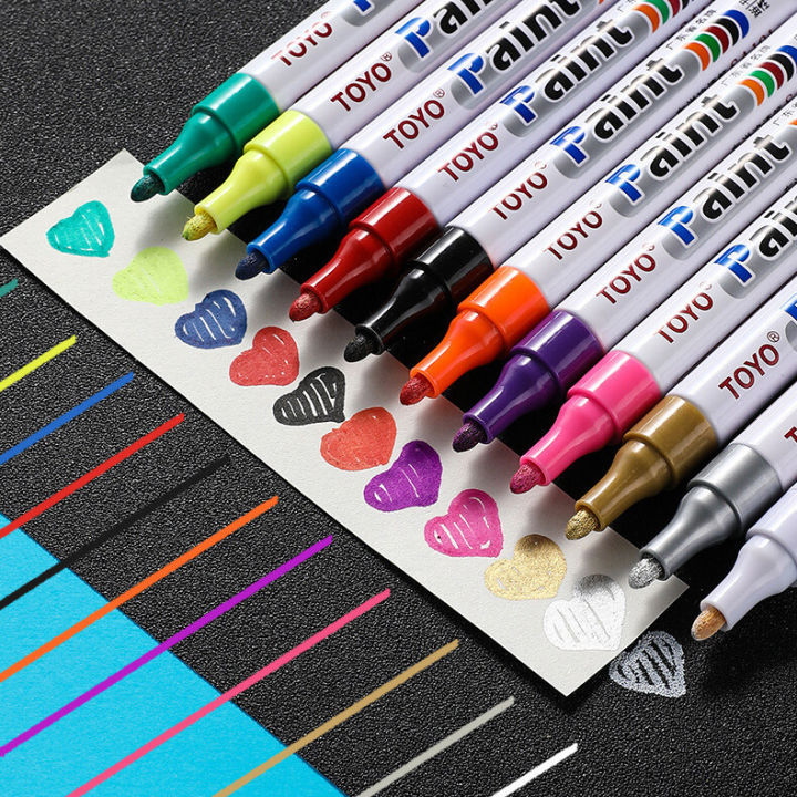 Wholesale%20price%20Toyo%20paint%20rubber%20writing%20pen%20with%2011%20colors%20waterproof%20multi-functional%20writing%20steel%20tile%20plastic%20mirror%20glass%20car%20paint%20-%20Image%205