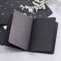 Best Black Paper Notebook / Black Paper Journal with Black Cardboard Hardcover.... 