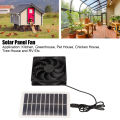 Solar Fan Solar Power Panel Exhaust Fan 15W Energy Saving Odor Removal Portable Solar Powered Air Extractor for Pet Houses RVs.