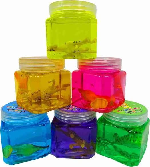 Glitter  Slime For Kids Magic Crystal Soft Slime Fluffy Glitter Slime Playful Set For Kids