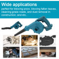 Electric Air Blower Compatible with Makita Battery Strong Wind Leafs Steplss Speed Change Dust Home Cleaner Power Tool. 