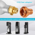 Brass Quick Disconnect CO2 Quick Connector Adapter for CO2 Cylinder Soda Water Bubbler DUO Terra CO2 Adapter Accessories.