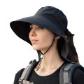 Sun Hat Wide Brim Shawl Ponytail Bucket Hat For Women Packable Extra Large Outdoor Fishing Hiking UV Protection Bonnet 1PC. 