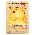 New Pokemon Cards Vmax Gx Metal Card Pikachu Golden Vmax Card .... 