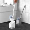 Durable Toilet Brush With Base Cleaning Holder Bathroom Cleaning Tools Long Handle Plastic Wall Hanging Toilet Brush. 