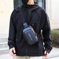 1pc Men'S Anti-Theft Password Lock Chest Bag - Made of Durable Oxford Fabric, Adjustable Shoulder Strap,Suitable for Motorcycles.