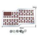 1PC Car Stainless Steel Foot Rest Pedal Board Floor Carpet Mat Anti-Slip Z Shape Heel Pad Truck Suv Car Interior Accessories.