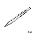 9/12/16 Inch Long Bbq Tongs Non-Slip Handle Stainless Steel Fried Barbecue Clip Salad Bread Clamp Kitchen Tools Meat Food Clip. 